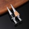 2pcs Flat Head Wine Bottle Sealer Zinc Zinc Zinc Alloy Wine Preserver Durable Wine Bottle Stopper  Home