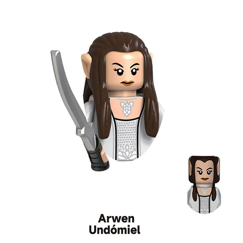 Серия фигурок средневековых эльфов Эльф-воин Нолдор Эльфийский страж Мини-мультяшная модель Строительные блоки из мелких частиц Детские игрушки