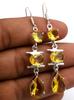 Citrine Gemstone Ethnic Handmade Drop Dengle Earring Jewelry ER 260