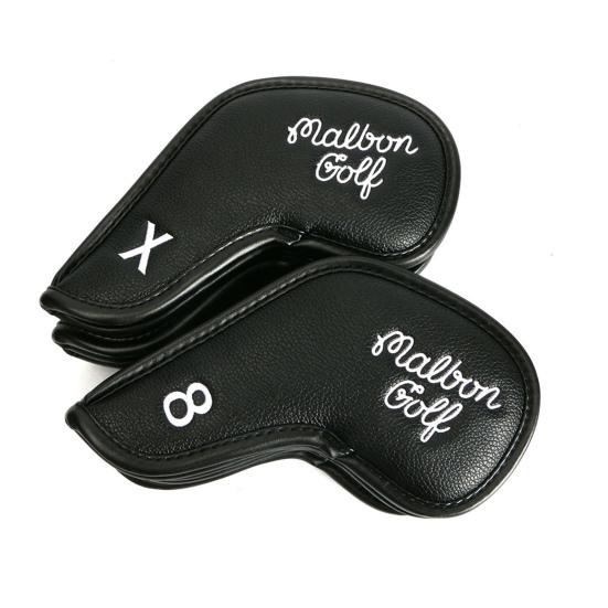 10Pcs/Set Golf Club Cover Delicate Embroidery Fine Workmanship Wear-resistant Scratch-resistant Exquisite Sewing Protective