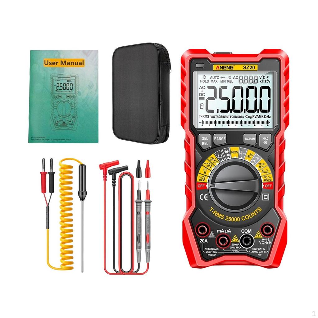 Advanced Digital Multimeter with Bright LED Display for Electrician Repairs