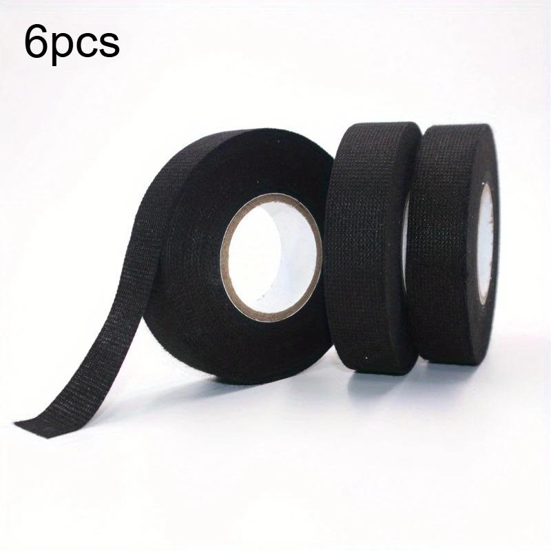 6pcs Automotive Cloth Tape Electrical Insulating Fabric Tapes Heat Resistance Thermal Car Tape Waterproof Soundproof Wires Tape