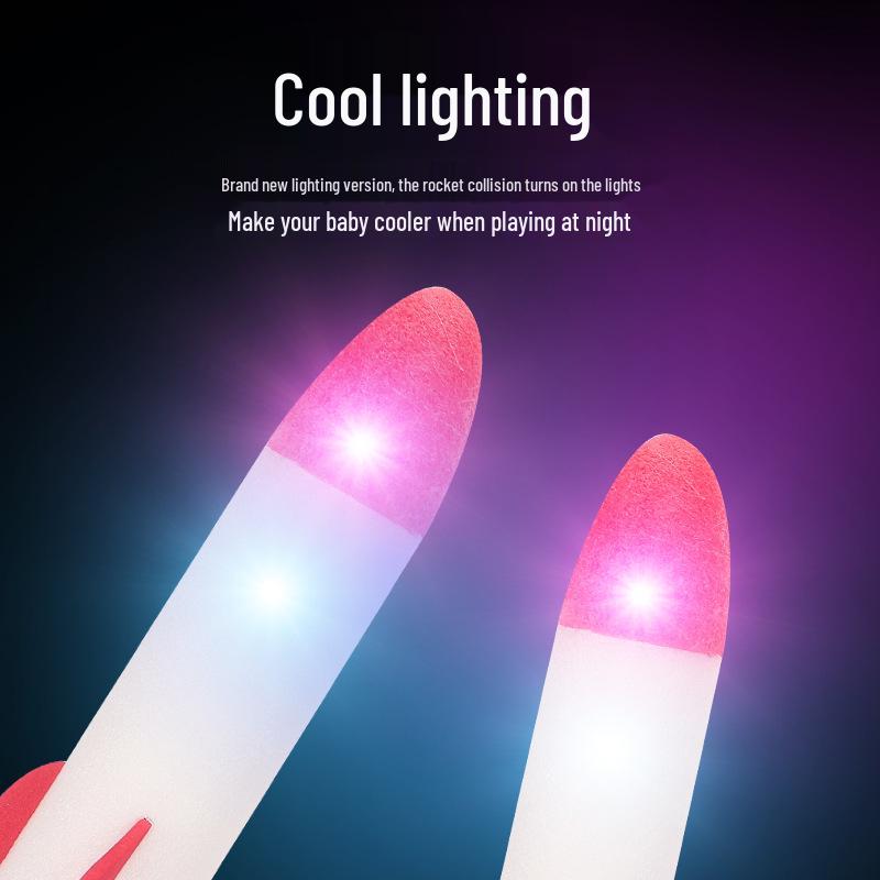 Children's Foot-Powered Luminous Rocket Launcher Outdoor Toy