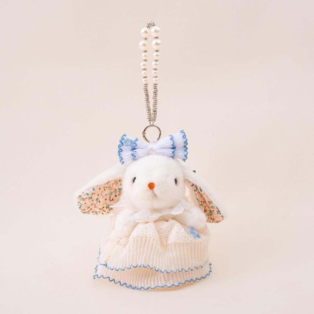 

Rabbit Doll Plush Rabbit Keychain Bowknot Bag Hanging Pendant Drooping Ear Rabbit Pendant Kids Toy Style 3