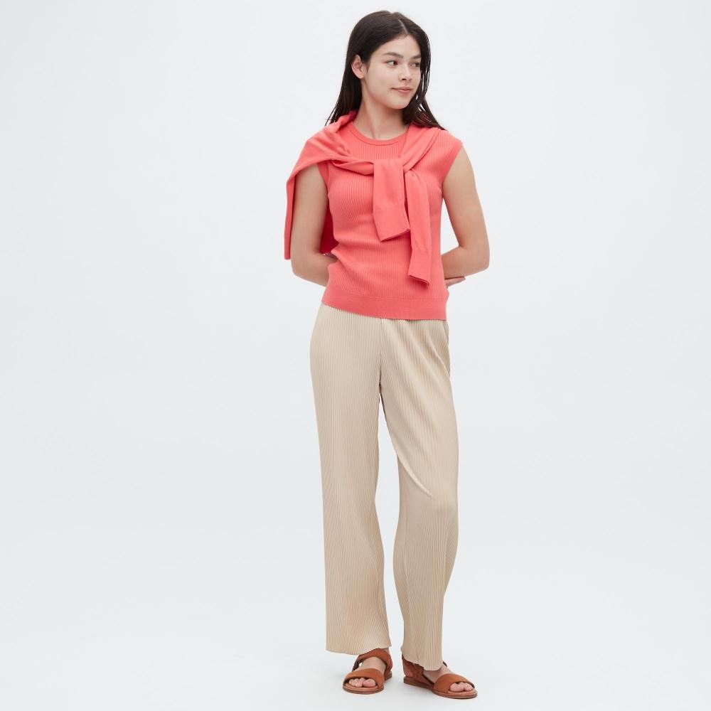 

UNIQLO JAPAN Прямые брюки со складками Длина 69,5 см Можно настроить