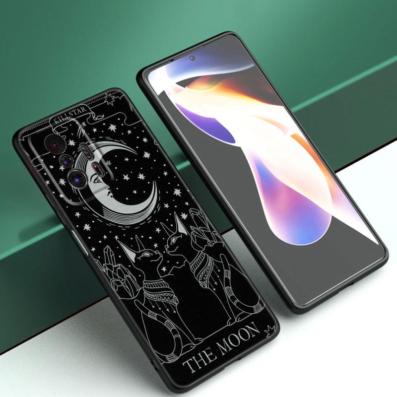 Wiedźma i Kot Etui na Telefon na Zamówienie Dla Xiaomi Mi A2 8 9 SE Note 10 10T 11 12 Lite 9T 11T 12S 12T Pro A3 6X 12X Miękkie TPU Czarne Etui