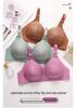 CrossD Plus Size Jacquard Wire-Free Mother's Bra - Elegant Back Support, Sizes 46-52