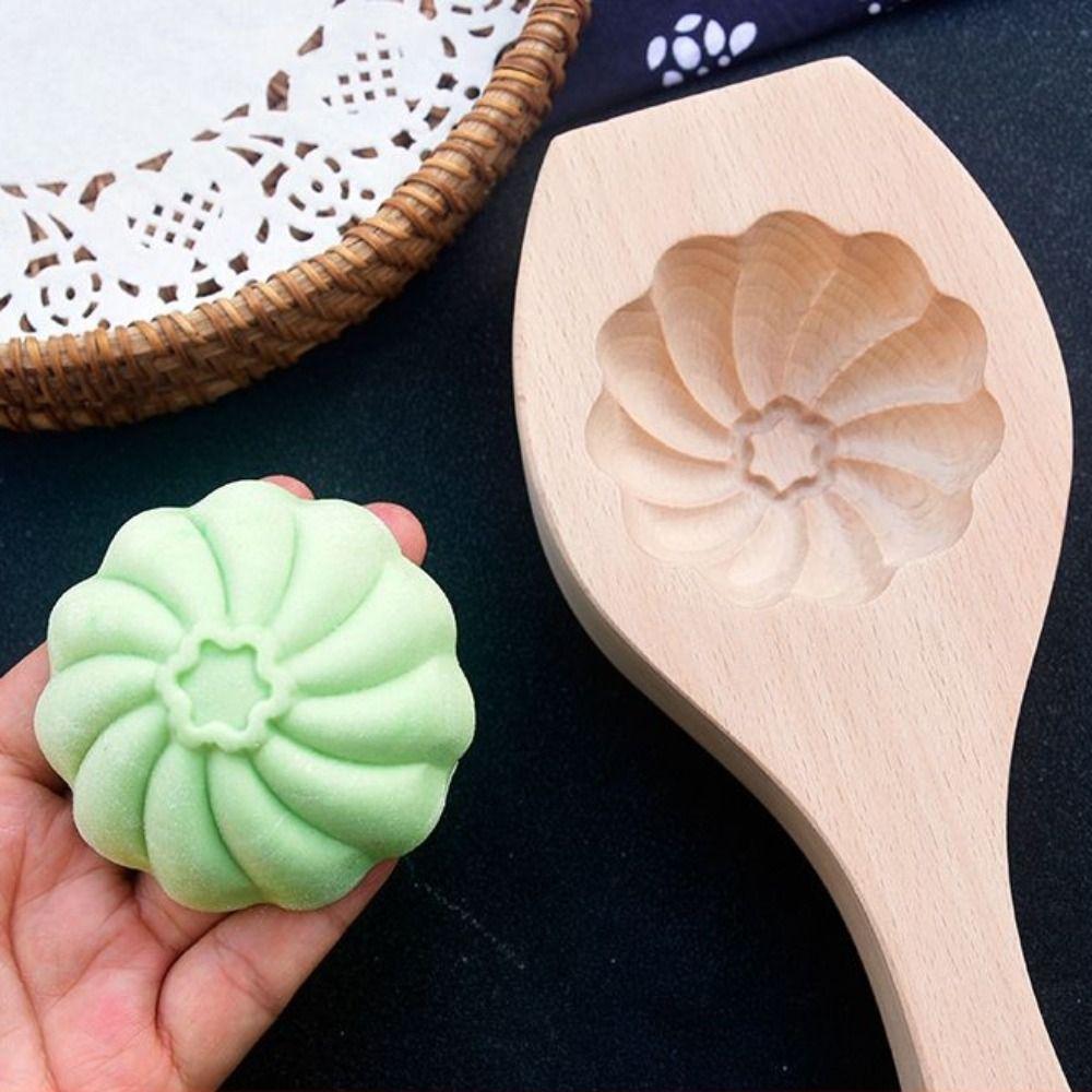 Manual Steamed Bun Mold Deepened Steamed Bread Mold Creative Wood Baozi Mold  Pastry
