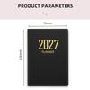 Högkvalitativ A7 2027 Agendabok Ficka med Kalender Dagbok Veckoplanerare Anteckningsböcker Studenter