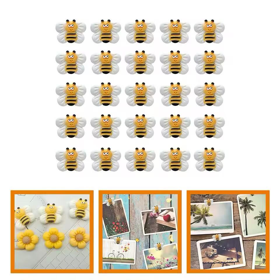 

Adorable 3D Honey Bee Pushpins for Polaroid Message Boards 10 pieces per box