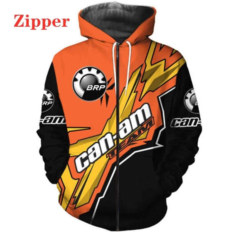 Neuer BRP Can am Herren Blues 3D Digitaldruck Hohe Qualität Collage Harajuku Luxus Street Fashion M orange