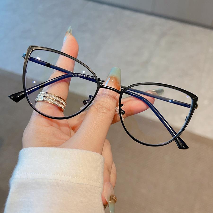 Fashion Glasses Frame Metal Anti Blue Light Glasses Non-Polarized Fashion Accessory