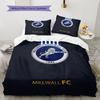 Millwall logo Set Piumone Copripiumone Federe Decorazione Casa Regalo di Compleanno (1 * copripiumino + 2 * federa, senza nucleo)