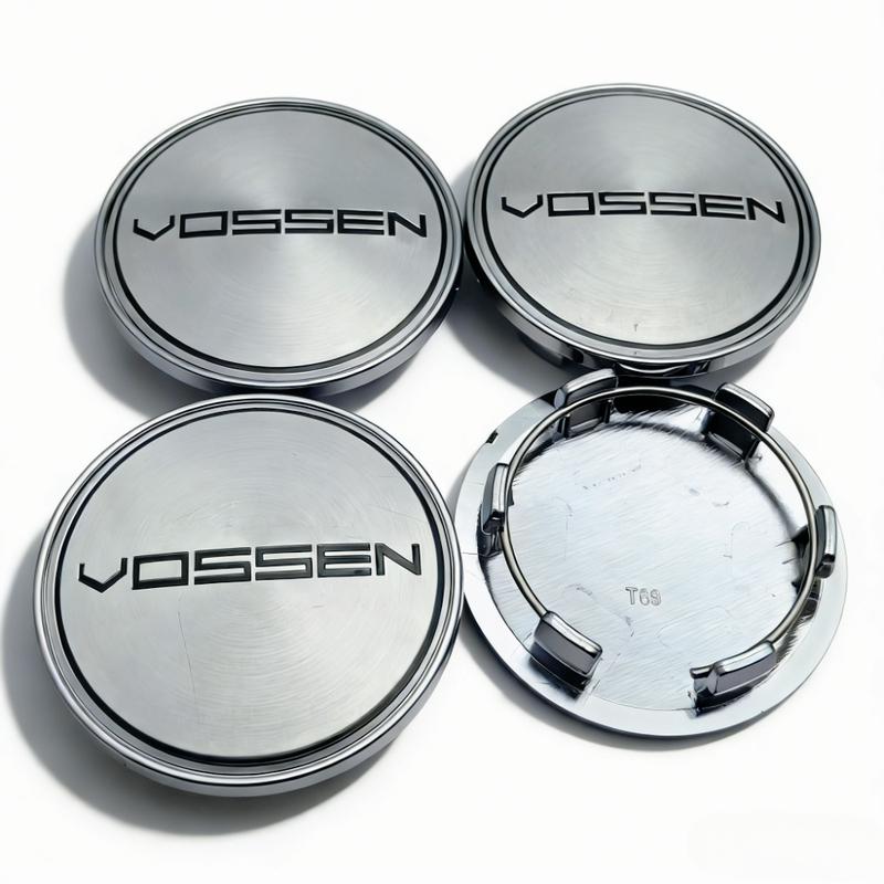 4pcs Vossen Logo Emblem Car Wheel Center Caps 69MM 56MM Wheels Hub Dust Cap Rim Hubcaps Dustproof Cover Replace Car Accessories