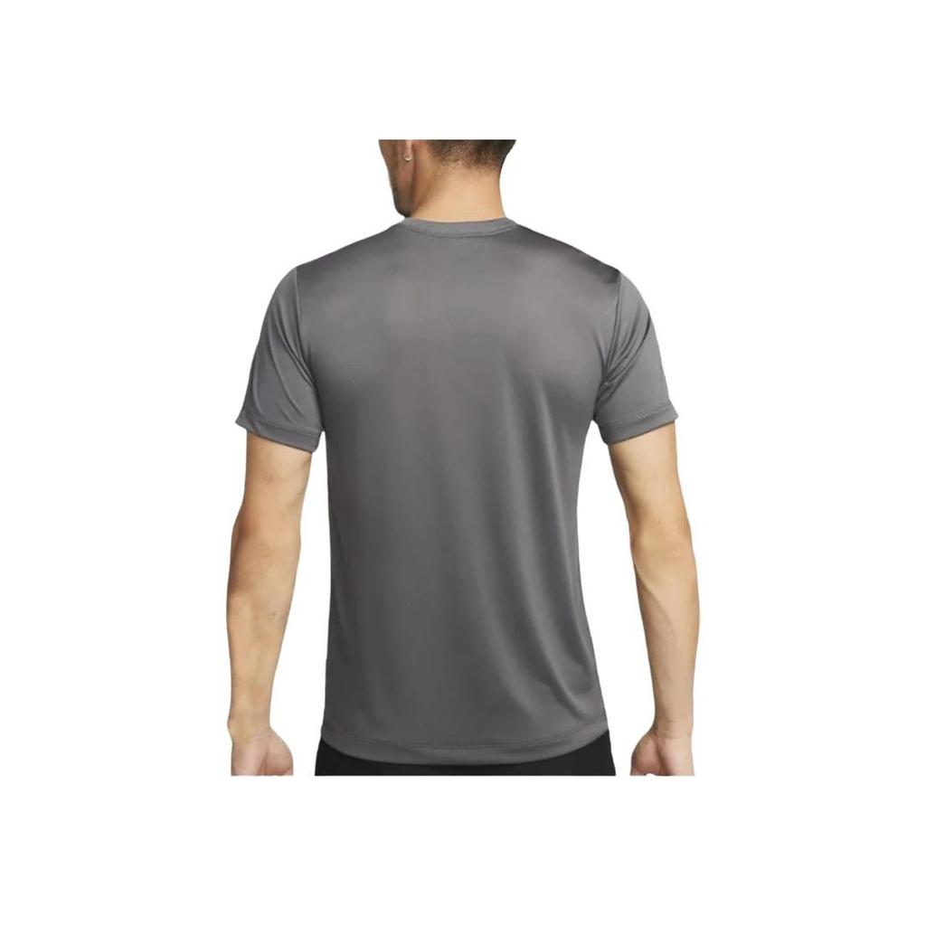 Nike Letter Print Pattern Loose Fit Round Neck Short Sleeve T-Shirt Men Tops Gray DZ2742-068