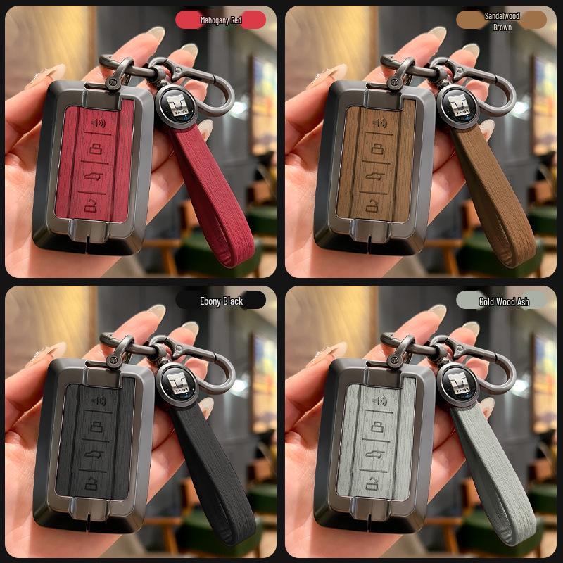 Zinc Alloy Tank 300/400/500 Car Key Shell with Full Wrap & Buckle