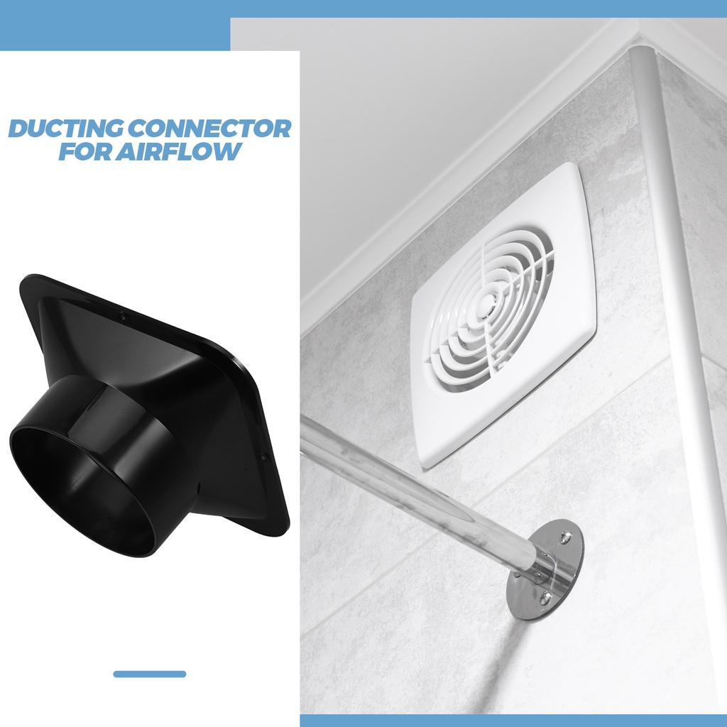Plastic Air Duct Connector 4 Inch Abs Flange For Ventilation System Hvac Ducting Exhaust Pipe Connection Fittings