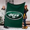 New York Jets logo printed blanket—lightweight,soft,warm;versatile blanket all seasons—perfect as &air-conditioning throw,nap blanket