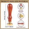 1set Brass Wax Seal Stamp with Handle for DIY Scrapbooking Fox 89x30mm
