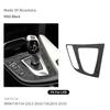 For BMW F30 F34 F36 Gear Shift Control Panel Trim Frame Decorative Sticker Made of Alcantara Car Interior Tuning Accessories blvc18