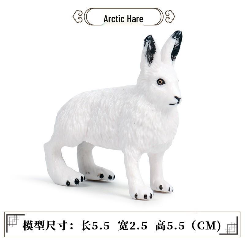 Polar Wildlife Animal Model Toy Set: Polar Bear & Penguin