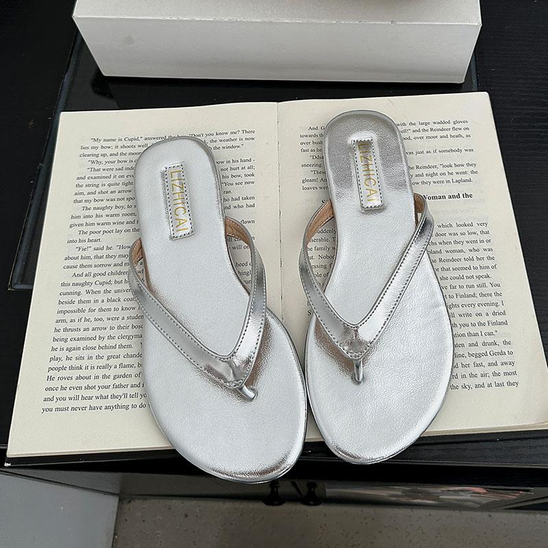Fashion Summer Beach Female Flats Flip Flops Slides Slippers Shoes For Women Outdoor Fashion Round Toe Ladies Flats Slippers Shoes