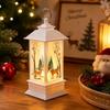 Christmas Party Lantern, Compact ABS Lighted Holiday Ornament for Mantel Tabletop Bookshelf and Shop Window Styling