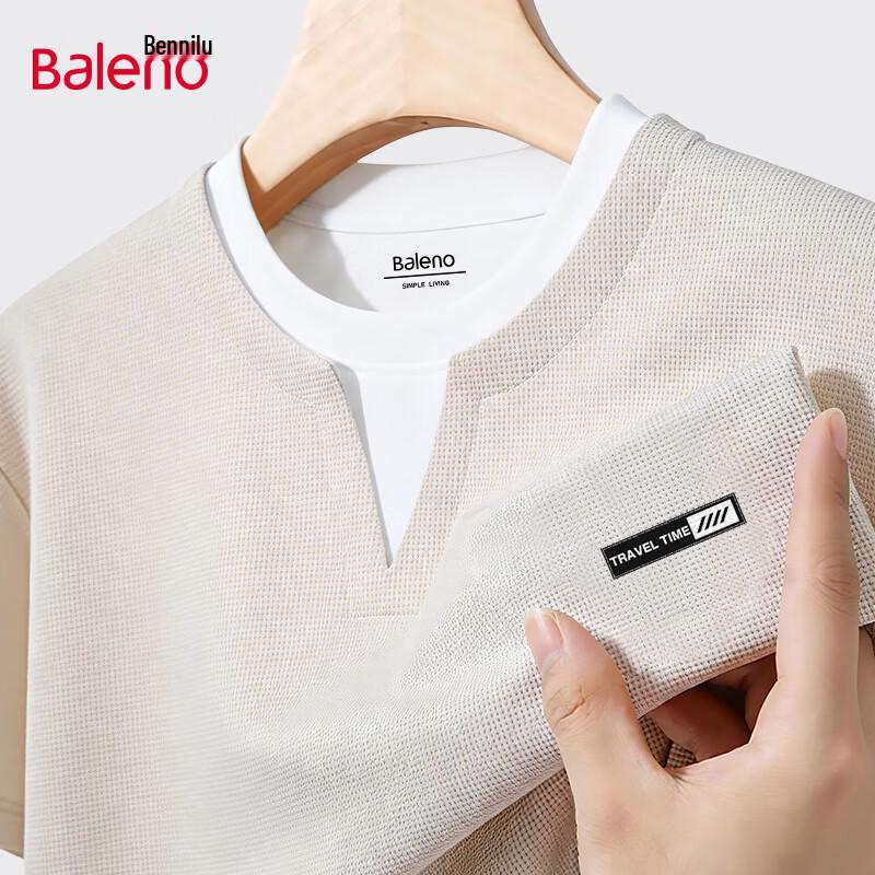Baleno Men s Faux Two-Piece Short Sleeve T-Shirt L