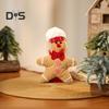 1/2Pcs Christmas Gingerbread Man Doll Plush Stuffed Doll Toy Gingerbread Pendant Christmas Tree Hanging Decorations for Fireplace Display
