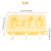Cute Ice Cream Mould Heat-resistant Silicone Molds 3 Slots Non-stick Food Grade Animal Molds Baking Tool Kitchenware Kitchen