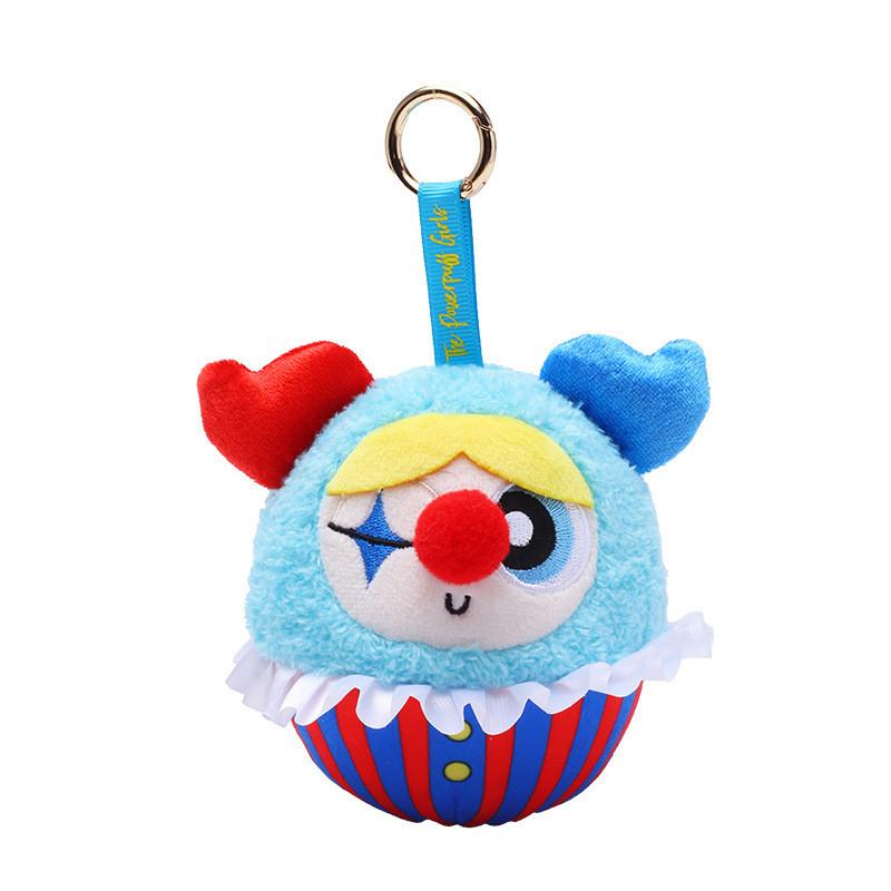 The Powerpuff Girls Polyester Plush Keychain With Cartoon Clown Design For Kids And Collectors
