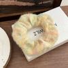 Rubber Band Sweet Knitted Hair Rope Korean Style Knitted Hair Hoop Winter Plush Scrunchies  Daily