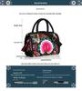 Ethnic Embroidered Drum-Shape Tote & Crossbody Canvas Bag