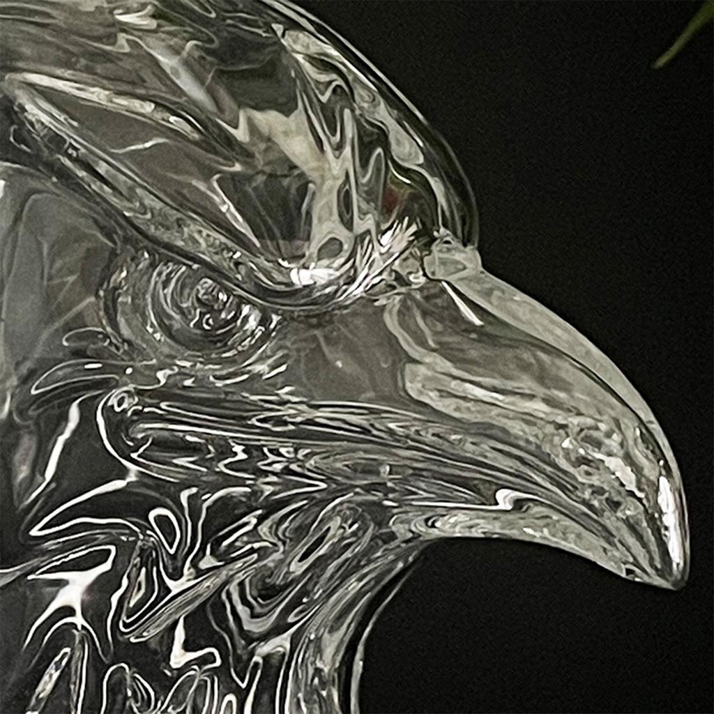 Unique Bird Shape Bourbon Soaking Bottle 350ml Heat Resistant Glass Decanter For Travel and Parties Gift Givings