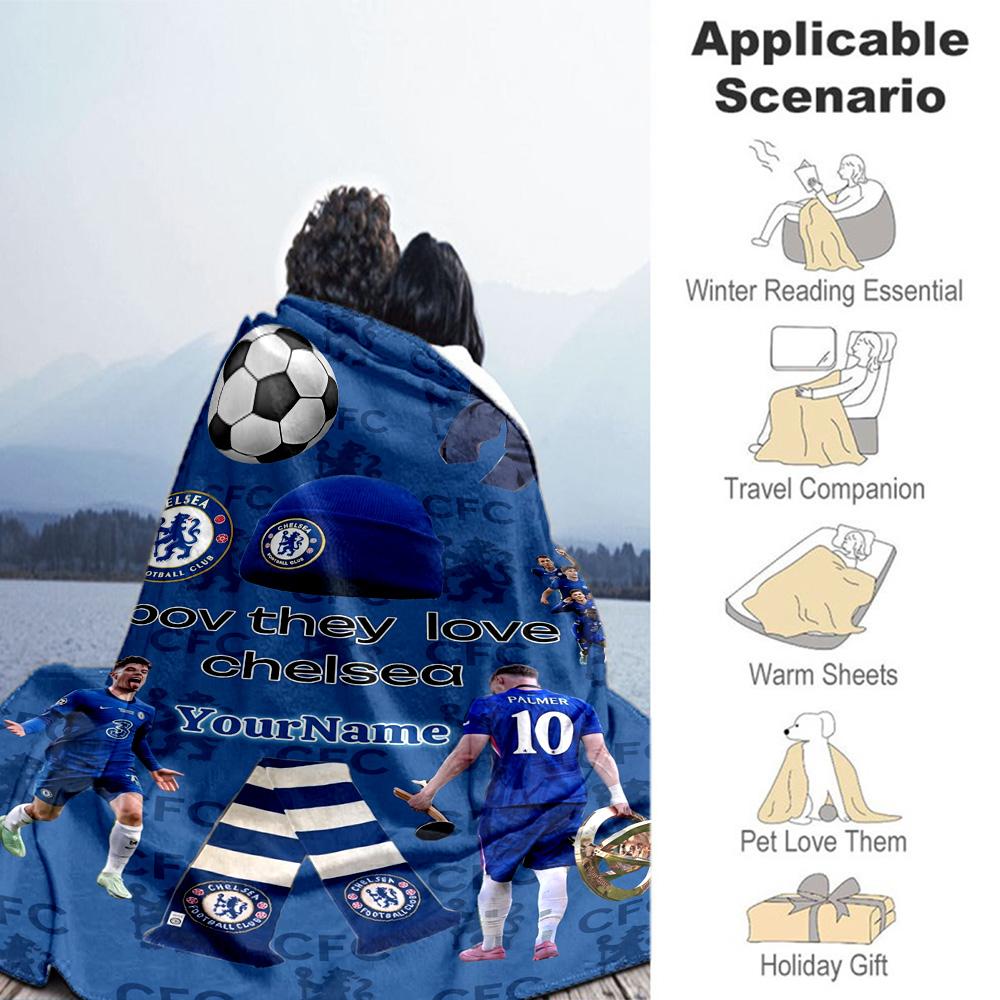 Chelsea Personalized Name Blanket Cozy Personalized Blanket Ultra-Soft for Home Decor Bedding Seaside Picnics Ideal for All Seasons