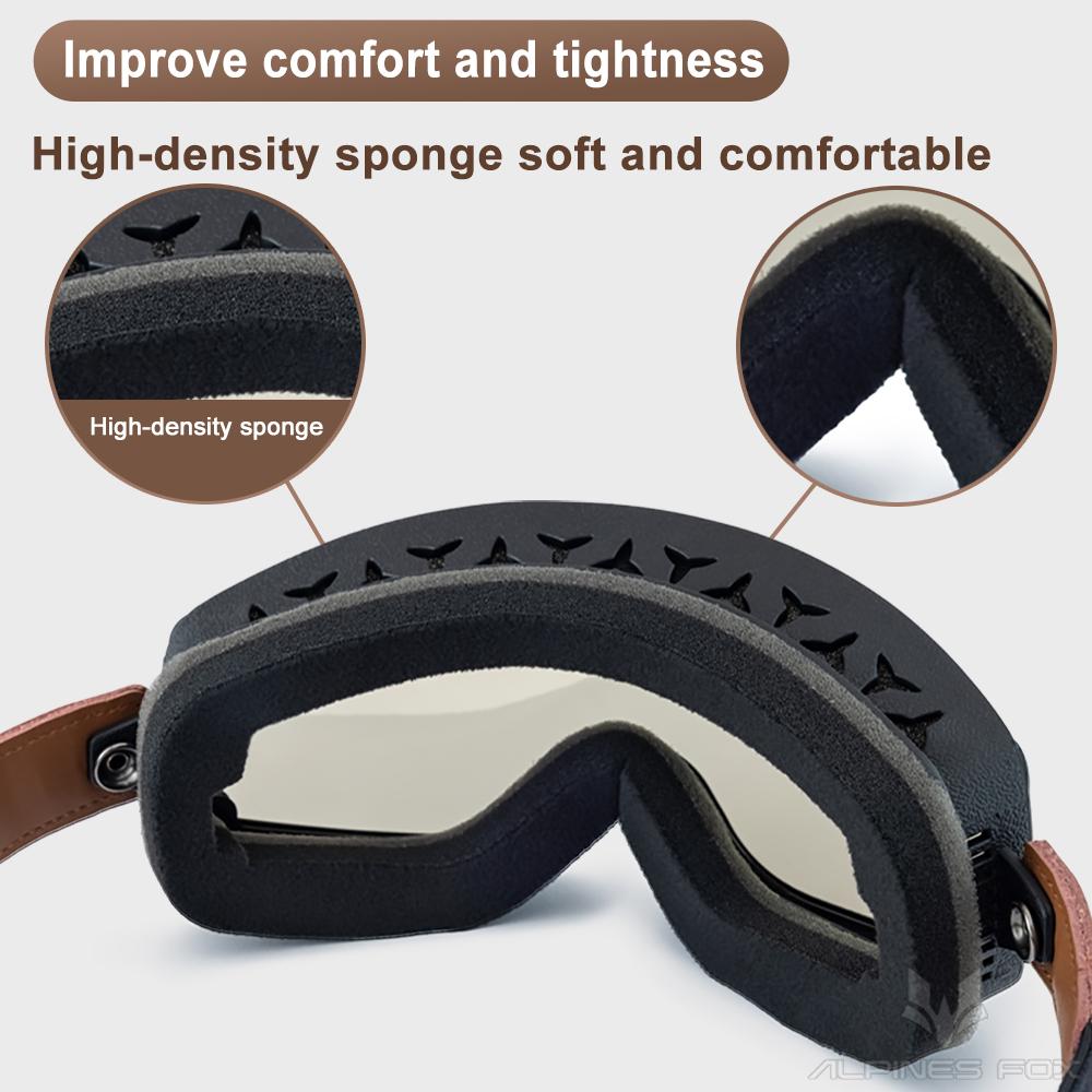 Motorcycle Helmet Goggles Retro Locomotive Motorbike Riding Cycling Sunglasses Windproof Anti Sand Off-road Universal Glasses