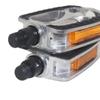 Retro Aluminum Alloy Bicycle Pedals Safety Reflective Strips Bike Pedals Durable Non-Slip Road Bike Pedals Outdoor Sports