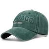 Cappellino da Baseball Chicago1837 Ricamato Lavato ad Acqua Cappellino alla Moda Street Hip Hop Cappellino Parasole da Esterno Cappellino Sportivo e per il Tempo Libero Unisex
