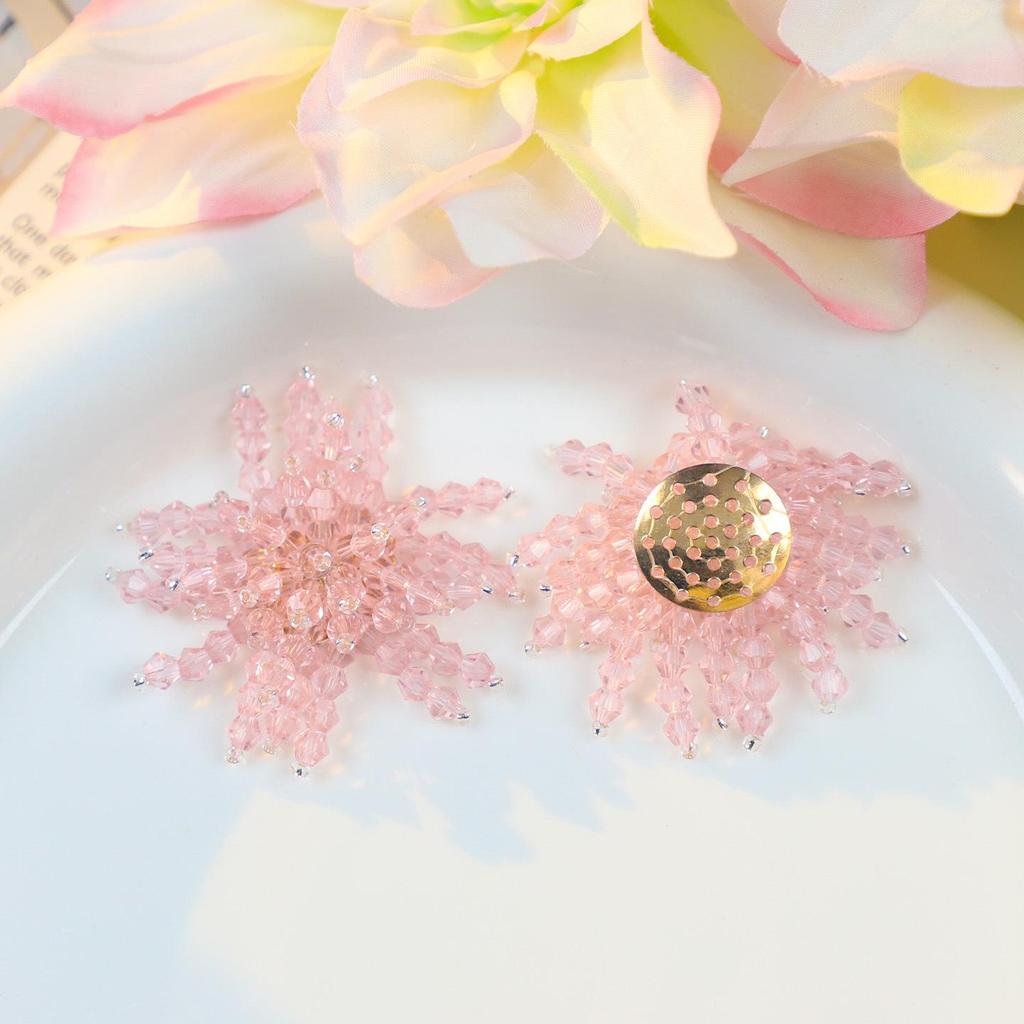 Handmade 3D Beaded Crystal Fireworks Accessories for Shoes and Clothing