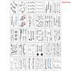 30 Sheets 3D Butterfly Flower English Pattern Temporary Tattoo Sticker,Small Size Body Arm Shoulder Wrist Fake Tattoo Sticker