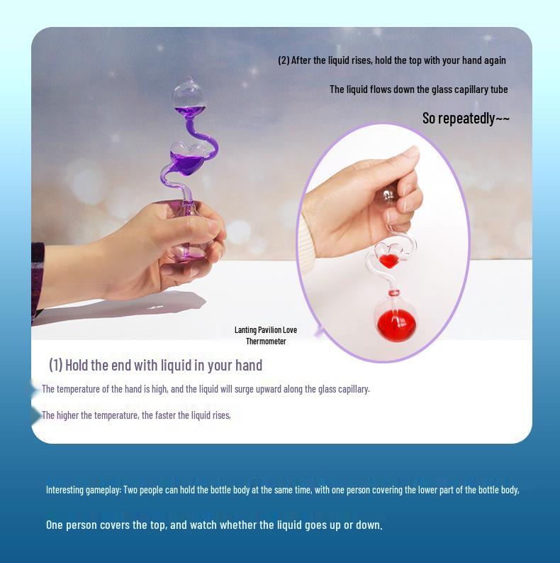 Love Heart Thermometer: Novelty Prank Toy and Ornament Gift