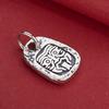 S925 Sterling Silver Tibetan Female God of Wealth Pendant for DIY Bracelets