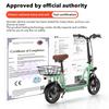 iScooter I12 12-inch Electric Scooter - 35km Range, 500W Motor, Dual Suspension System, Foldable + Seat, Convenient for commuting,Green