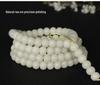 White Jade Bodhi Seed Buddhist Rosary Bracelet & Necklace with 108 Beads for Men and Women Jewelry