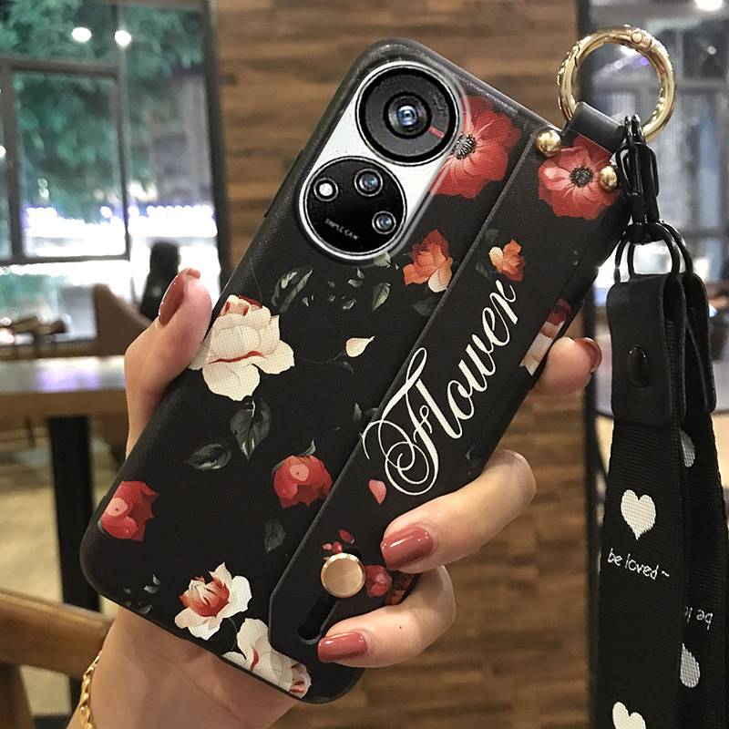 Wristband Phone Holder Phone Case For ZTE Blade V40S/Axon40 SE Dirt-resistant Soft case Durable Wrist Strap Lanyard Ring