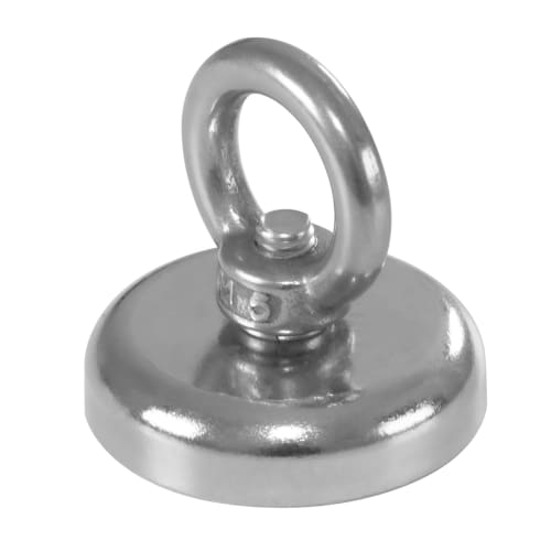 HFS (R) Super Strong Magnetic Hooks, 36mm Diameter, 32kg Vertical Load Capacity, Pack of 4, for Wall Mounting