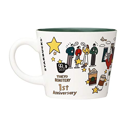 STARBUCKS Starbucks Mug Coffee Journey 414ml Coffee Journey Roastery Tableware Logo Cup White Starbucks Reserve Roastery Japan Tokyo Nakameguro