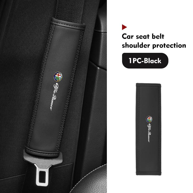FJWXM1 Car Seat Belt Cover Shoulder Pad Protector Cover Safety Belt Padding Pad Cushion For Alfa Romeo Giulietta GT 159 147 156 Mito