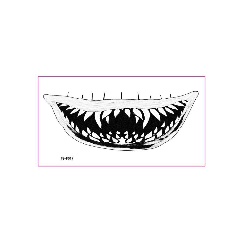 Long-lasting Zombie Cosplay Props Waterproof Bloody Makeup Tattoo Sticker  Festival Carnival