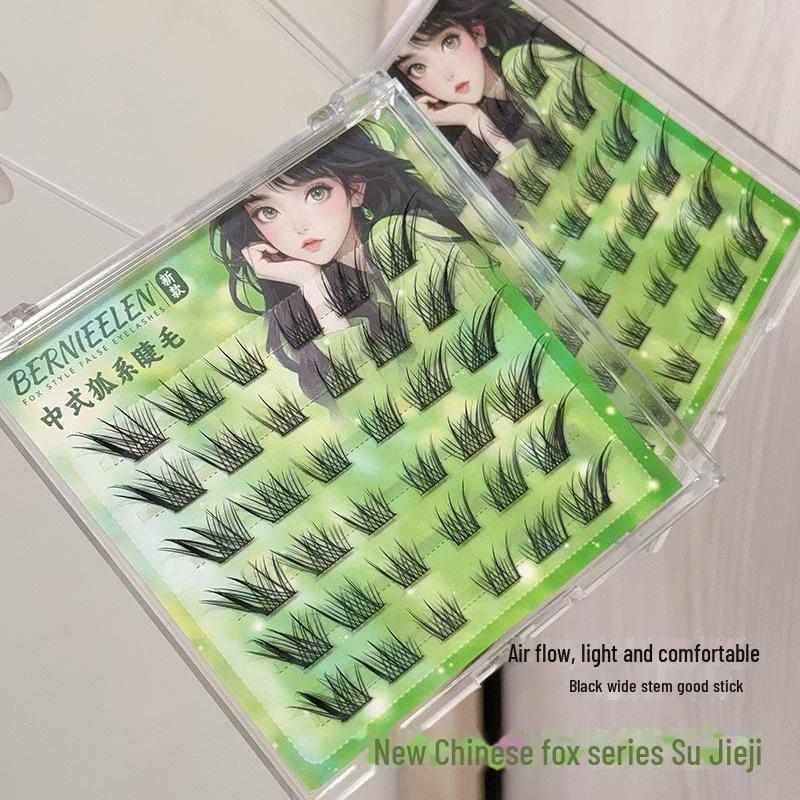 Daji Fox Series Glue-Free Eyelashes - Natural, Thick, Comic Curl, Long-Lasting Wear